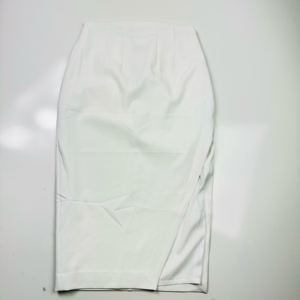 Express | Stylist Super High Waisted Side Slit Midi Pencil Skirt Size 6 NWT - Picture 6 of 12